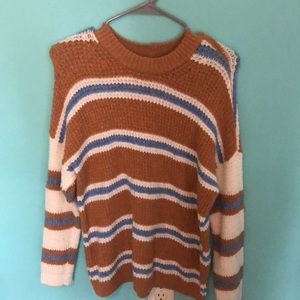 Super cute oversized striped sweater